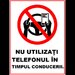 Placuta nu utilizati telefonul in timpul conducerii